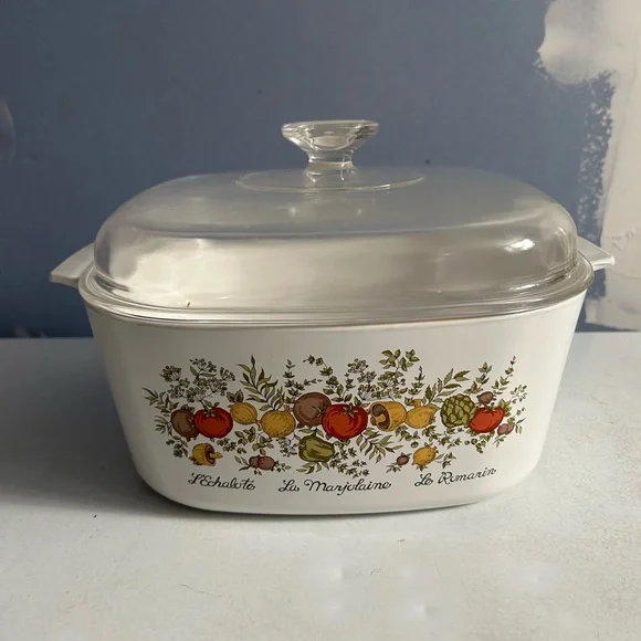 Vintage Corning Ware Spice of Life Quart Casserole Dutch Oven